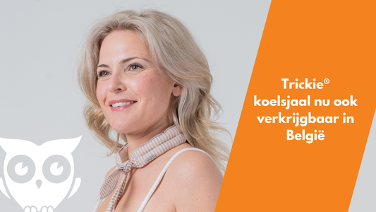 Trickie® koelsjaal nu ook verkrijgbaar in België